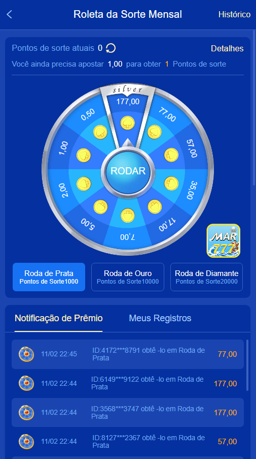 App Mobile mar777.com